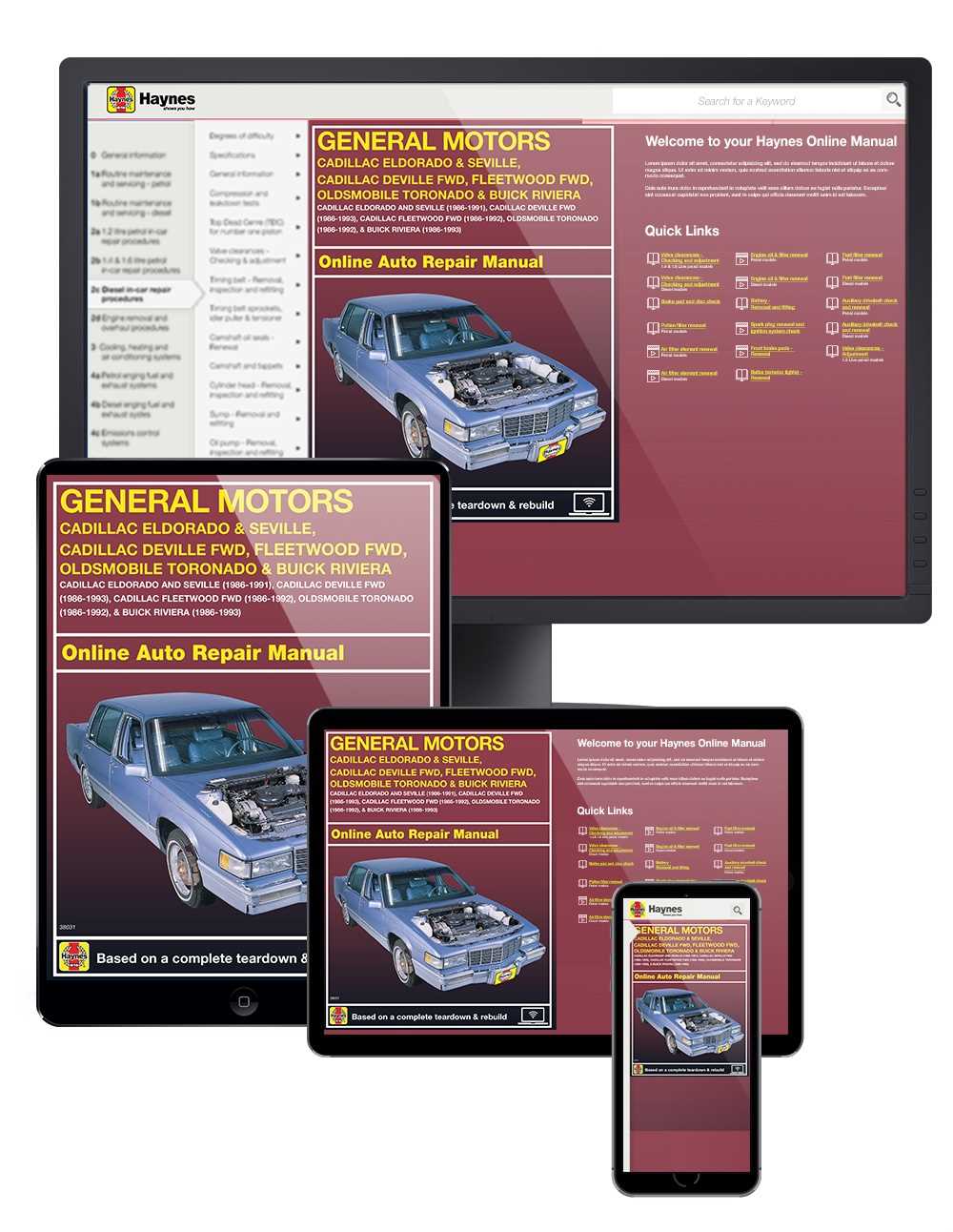 cadillac deville repair manual