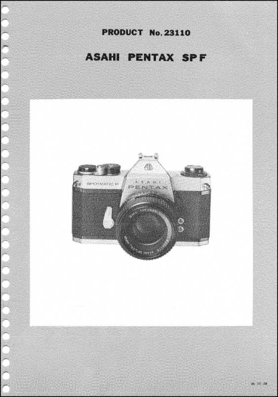 pentax spotmatic repair manual