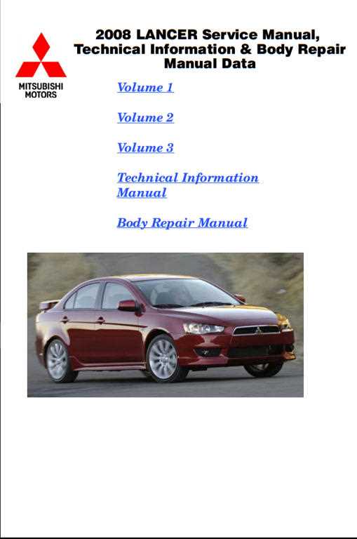 2010 mitsubishi lancer repair manual