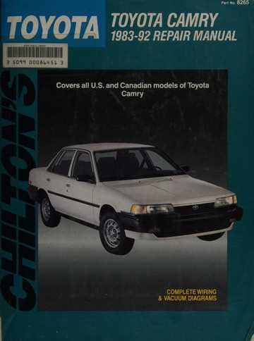 chiltons toyota camry 1997 01 repair manual