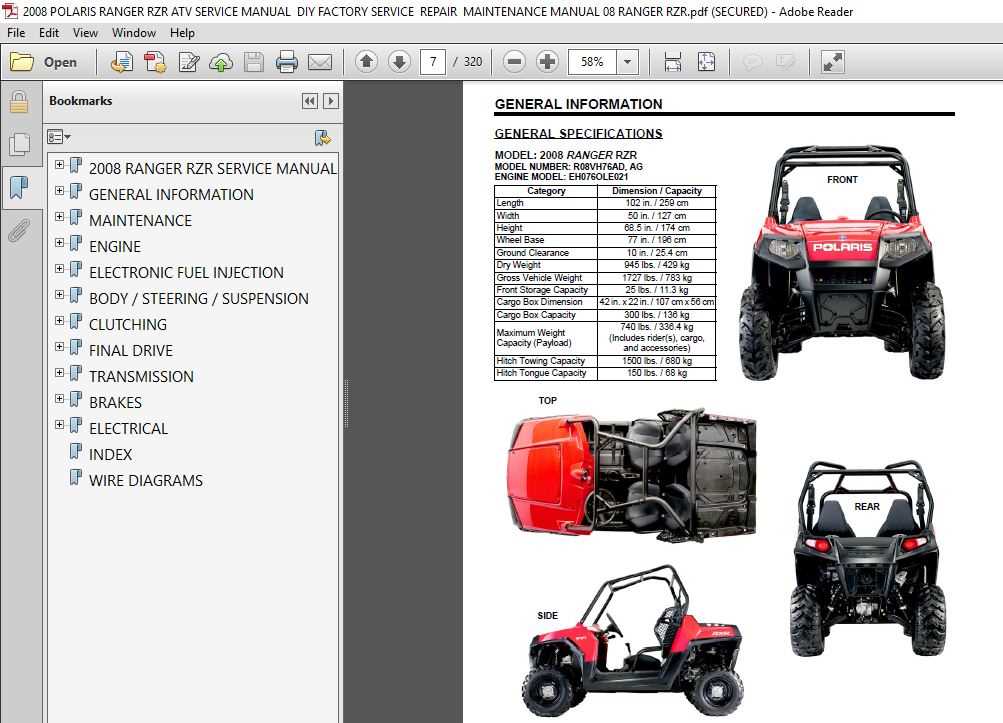 polaris rzr repair manual