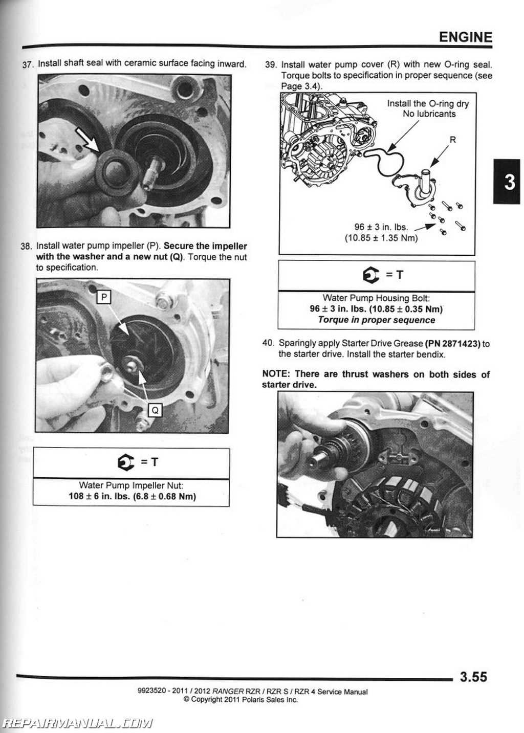 polaris rzr repair manual