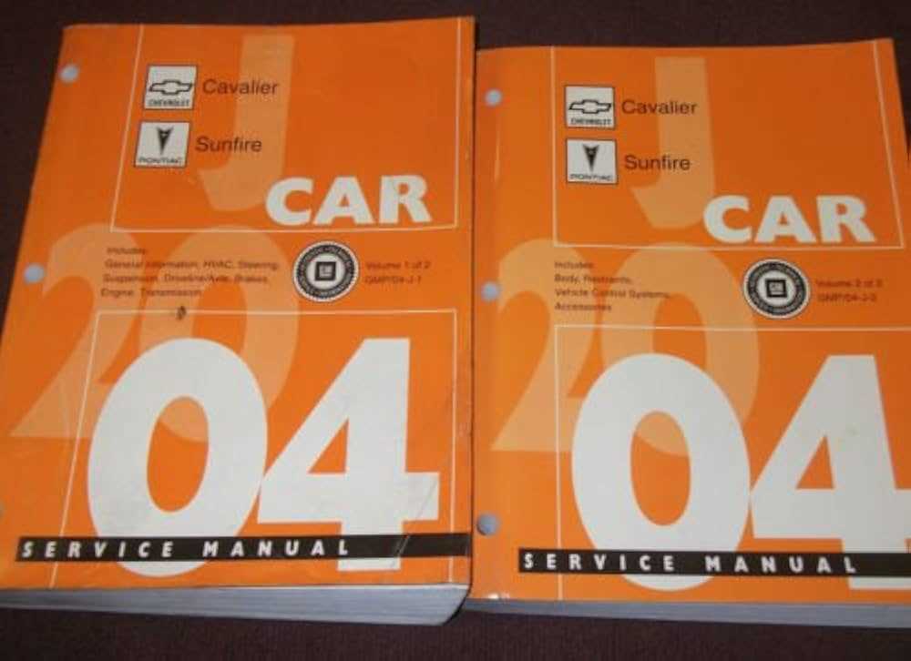 pontiac sunfire repair manual