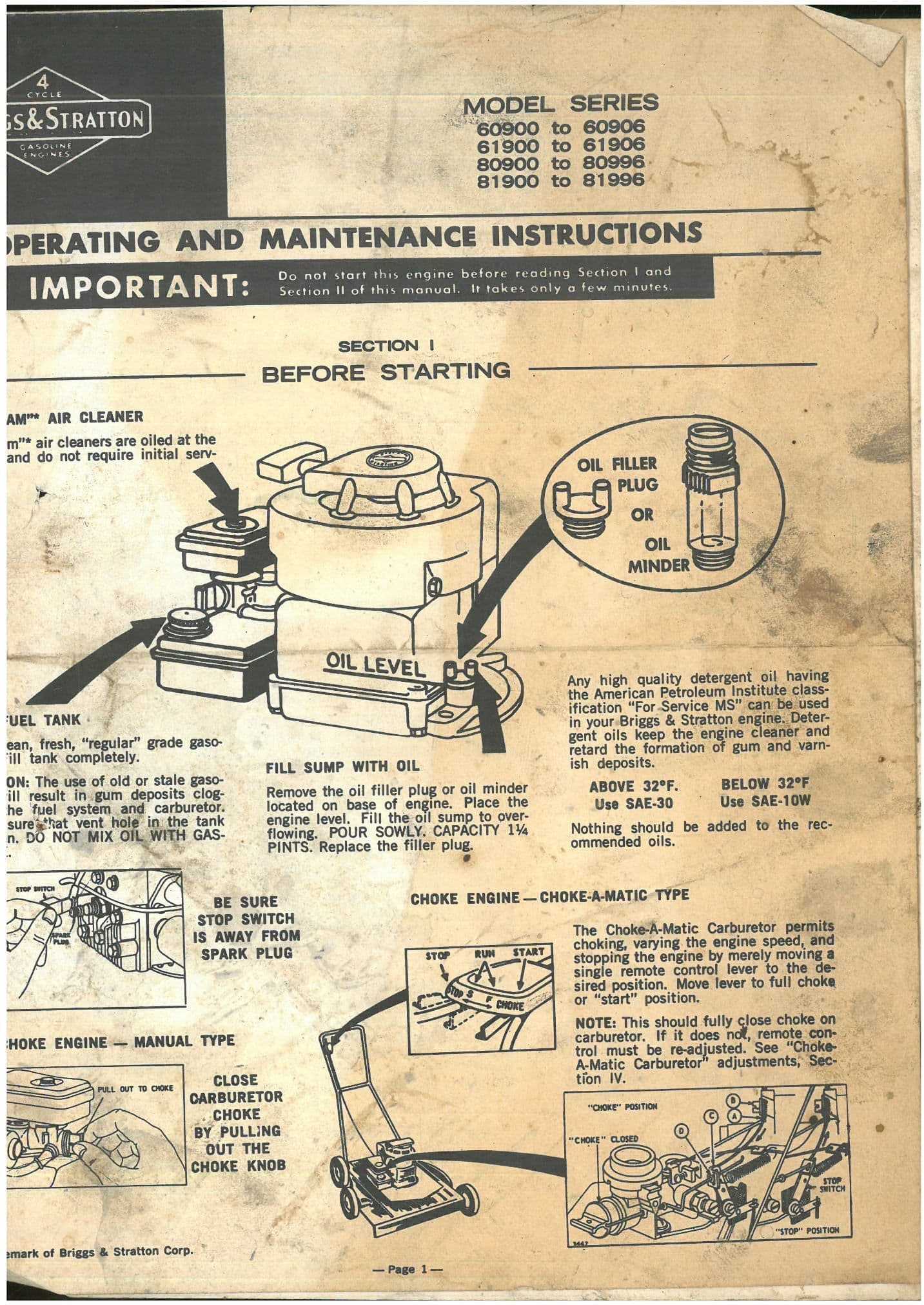 repair manual for briggs & stratton engine