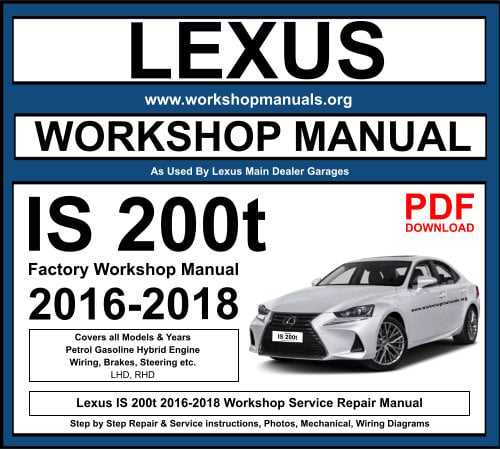 2001 lexus rx300 repair manual