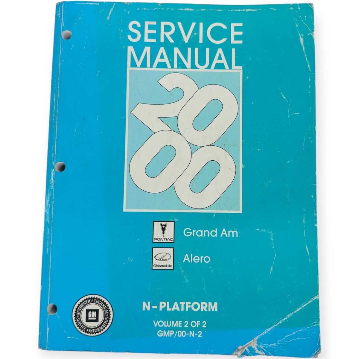 2001 pontiac grand prix repair manual