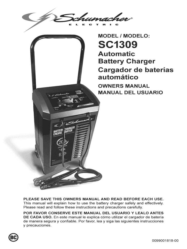 schumacher battery charger repair manual