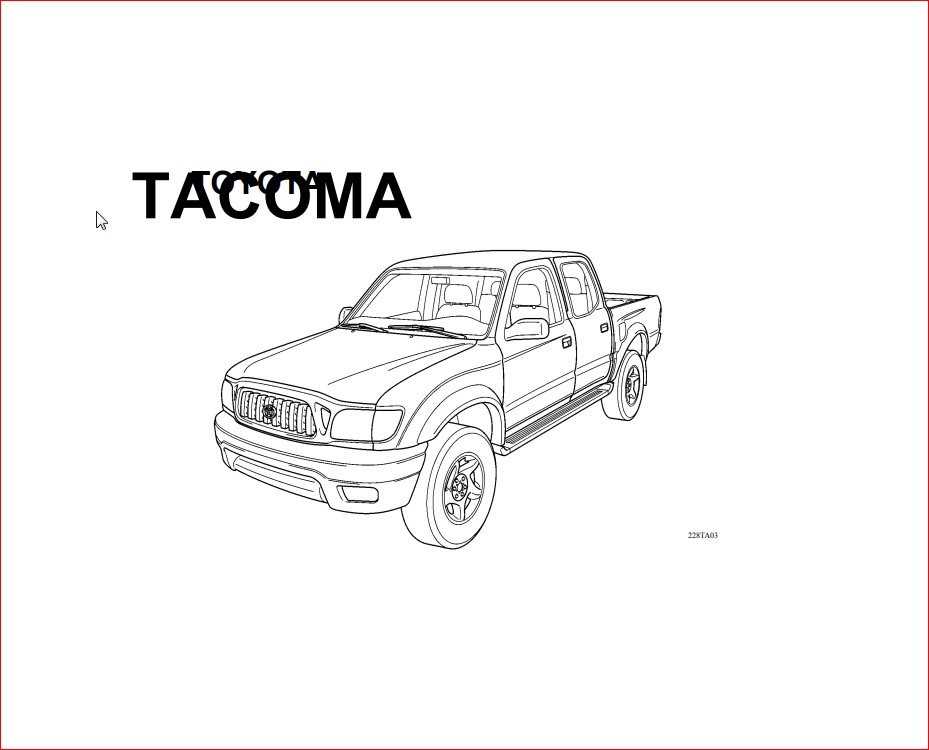 toyota tacoma repair manual 2001