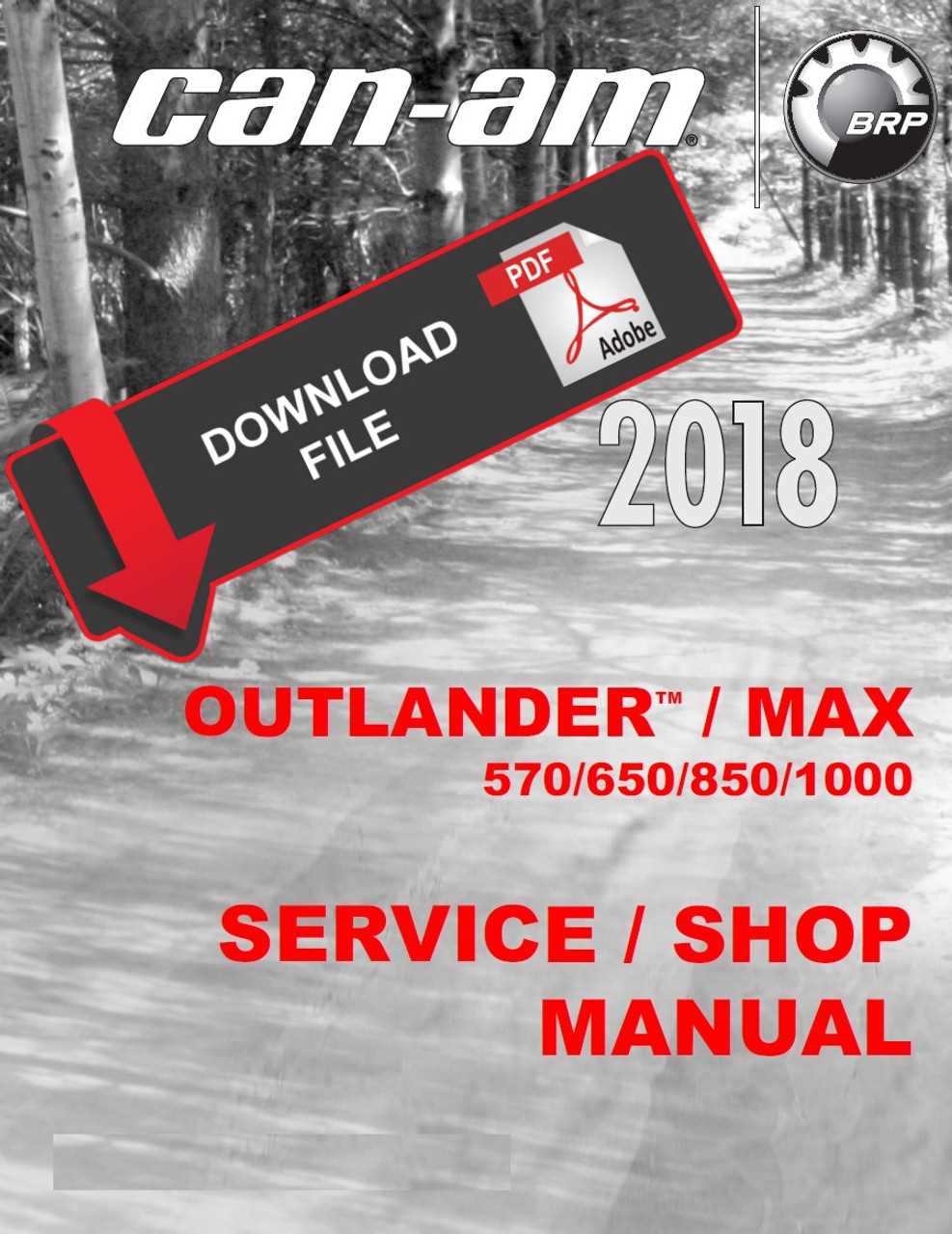 can am outlander repair manual