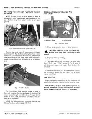 john deere 850 tractor repair manual