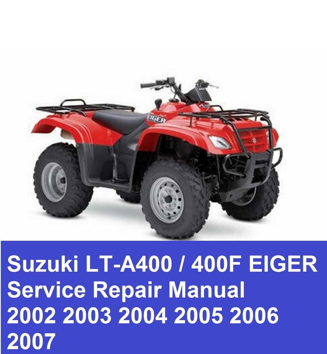 2004 suzuki eiger 400 4x4 repair manual