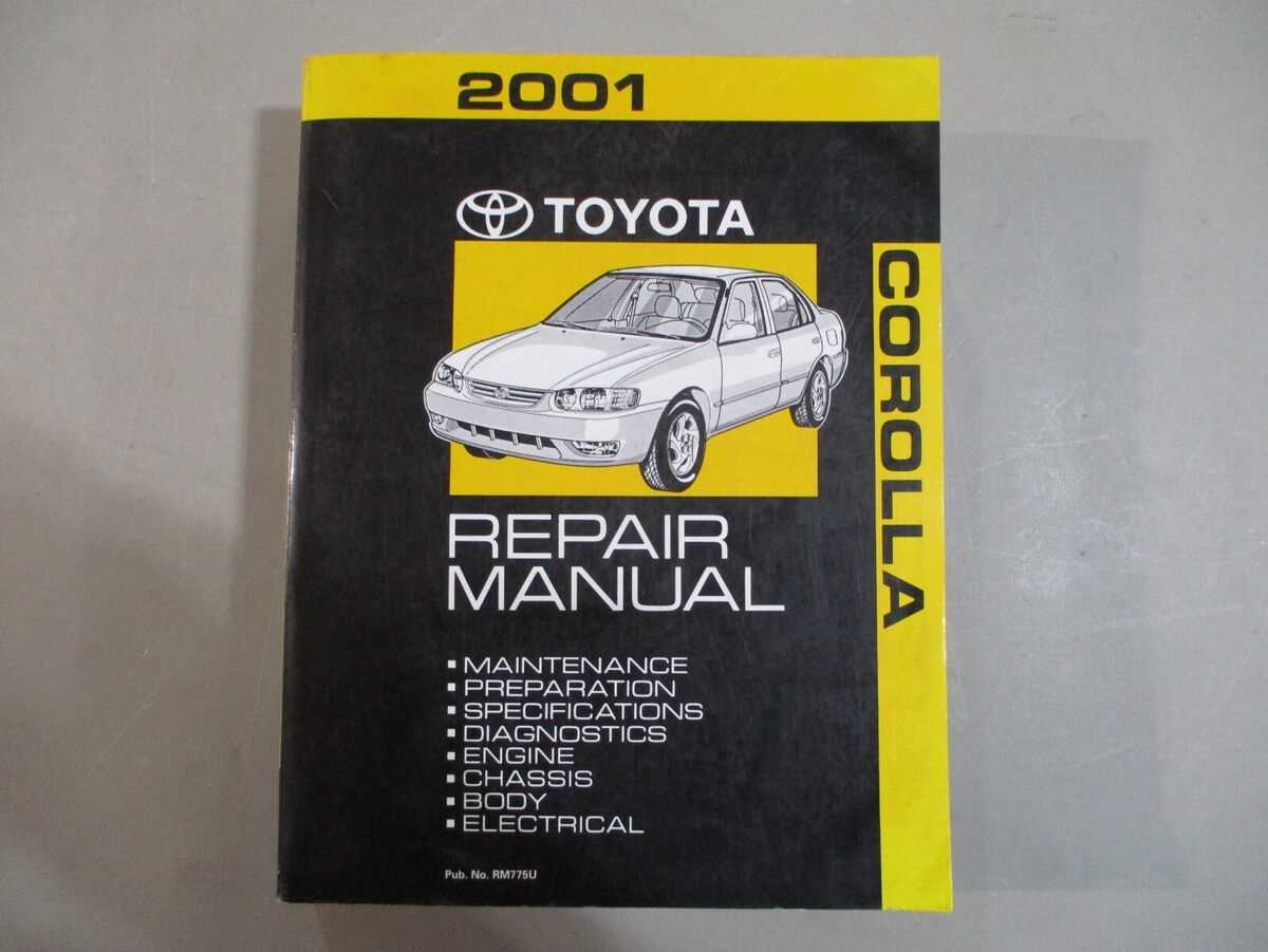 2001 toyota corolla repair manual