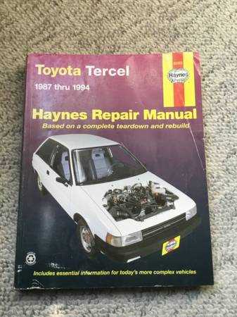 toyota tercel repair manual