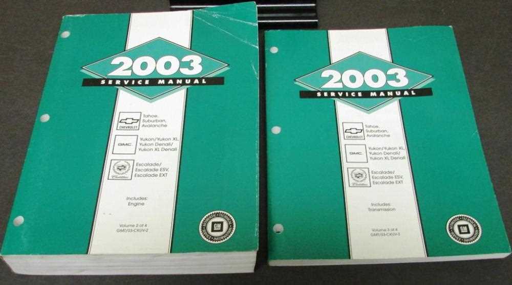 2003 gmc yukon repair manual