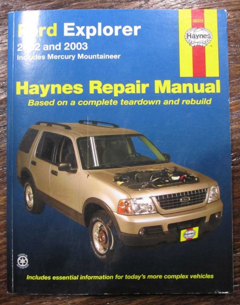 repair manual for 2003 ford explorer