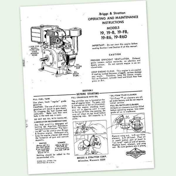 repair manual for briggs & stratton engine