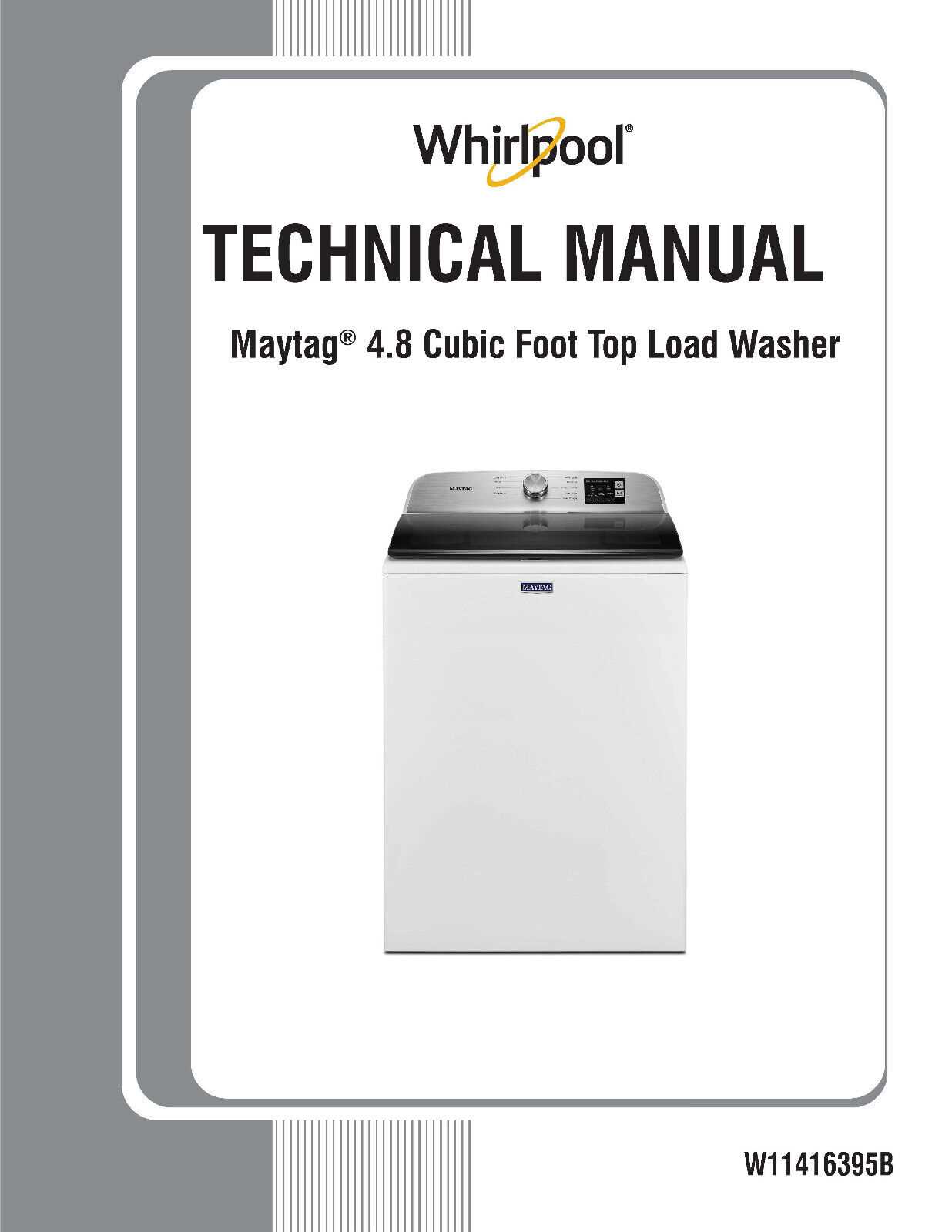 repair manual for maytag washer