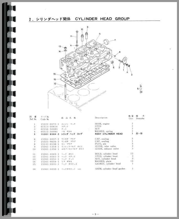 repair manual kubota diesel 3 cylinder