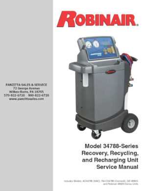 robinair 34700z repair manual