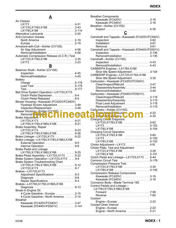 john deere lx178 repair manual