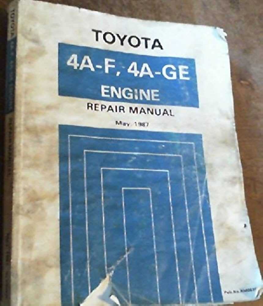 toyota 4af engine repair manual