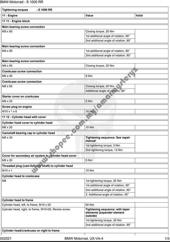 bmw s1000rr repair manual