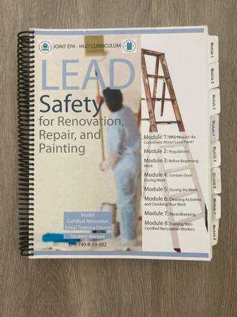 lead safety for renovation repair and painting student manual