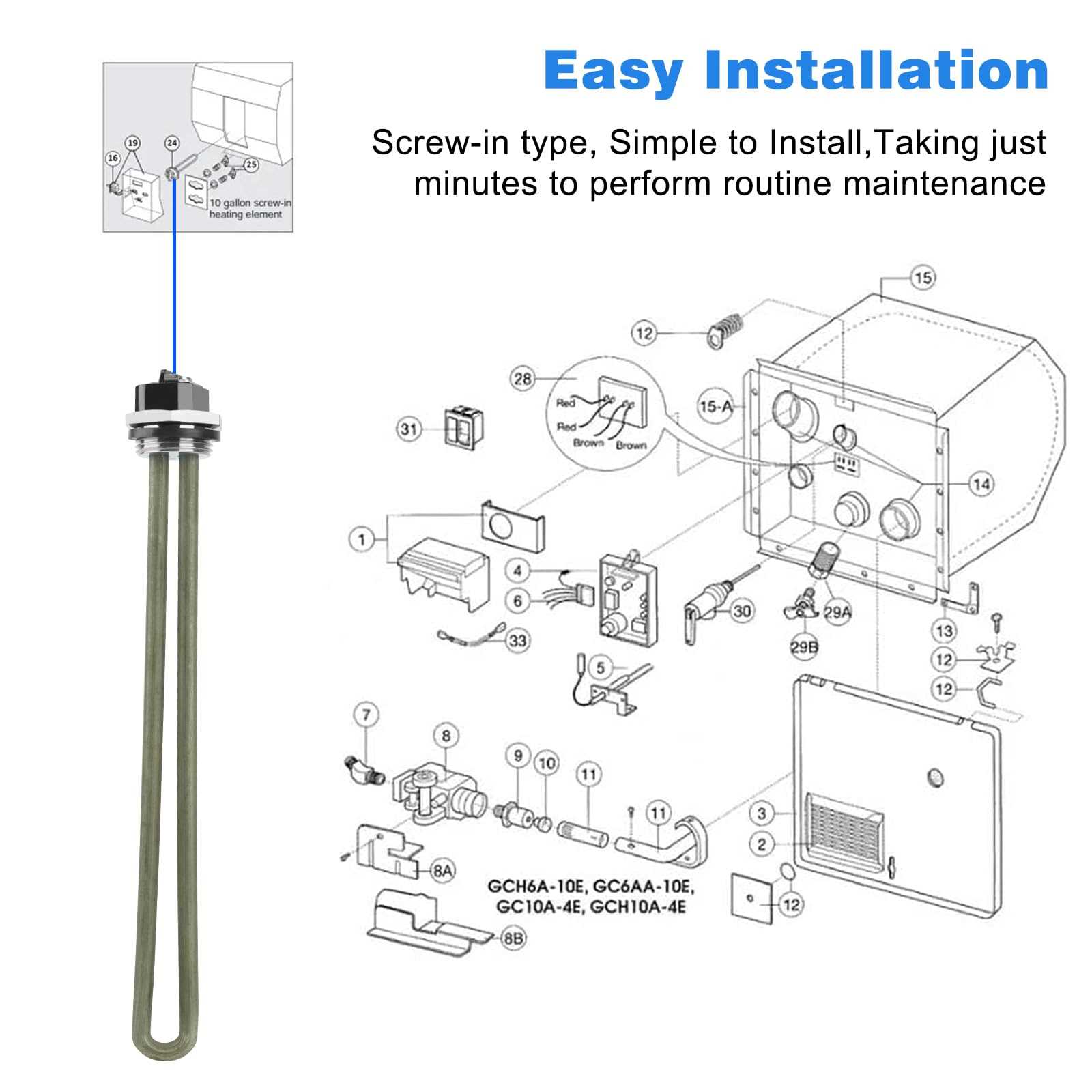 rv water heater repair manual