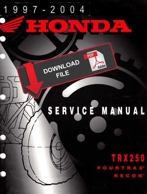 honda fourtrax 250 repair manual