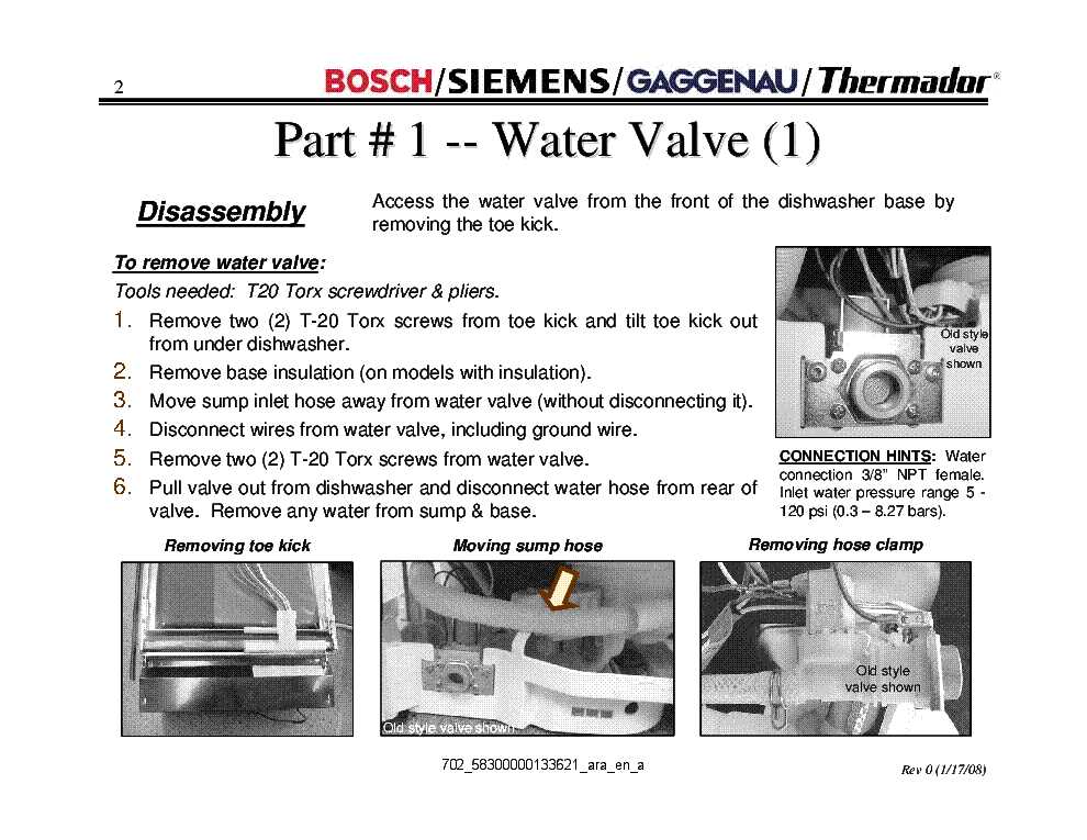 thermador dishwasher repair manual