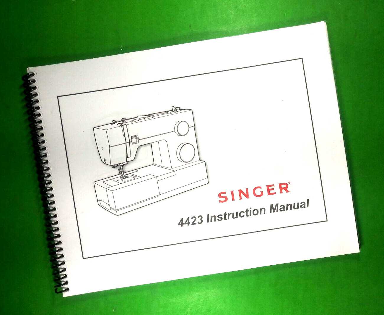 singer heavy duty 4423 repair manual