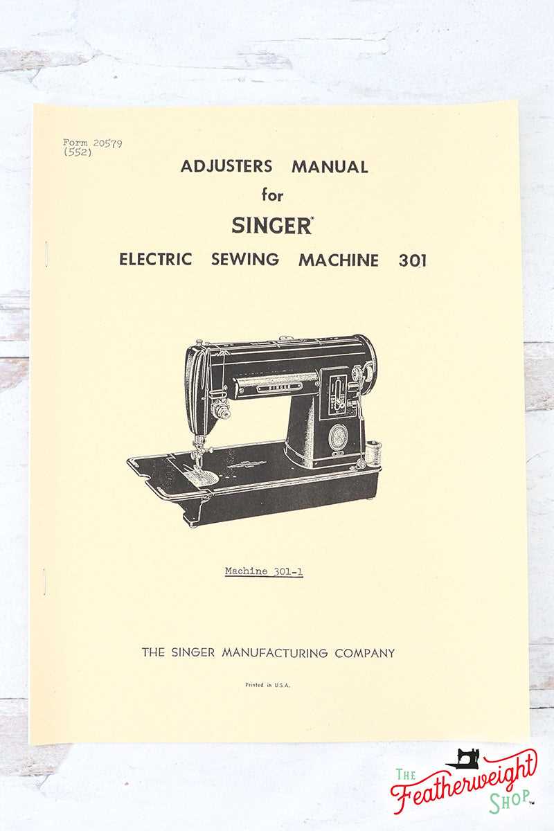 singer sewing repair manual