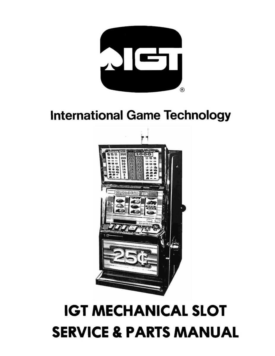 slot machine repair manuals