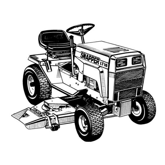 snapper mower repair manual