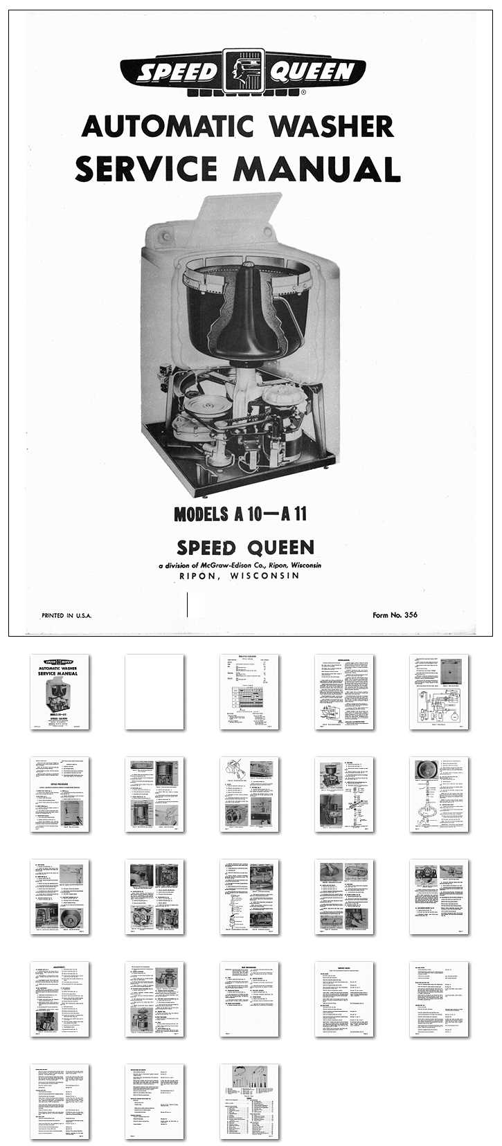 speed queen washer repair manual