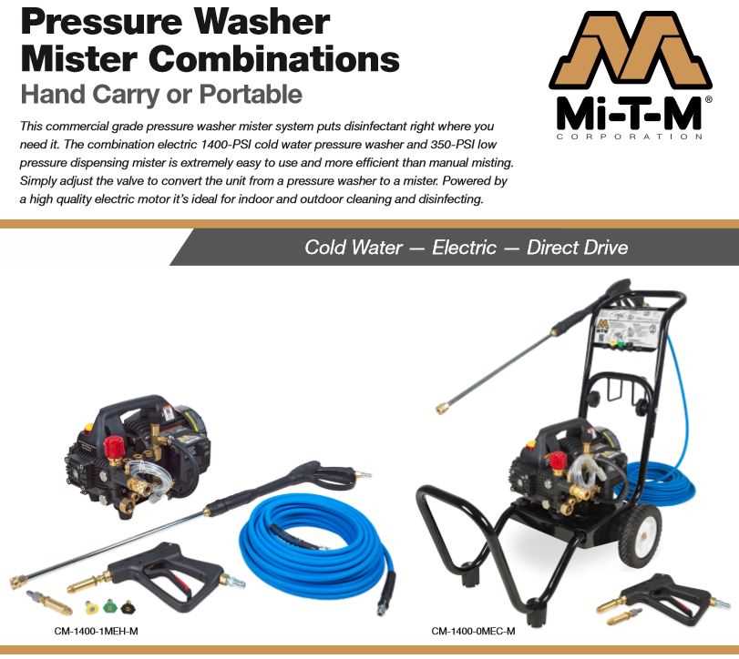mi t m pressure washer repair manual
