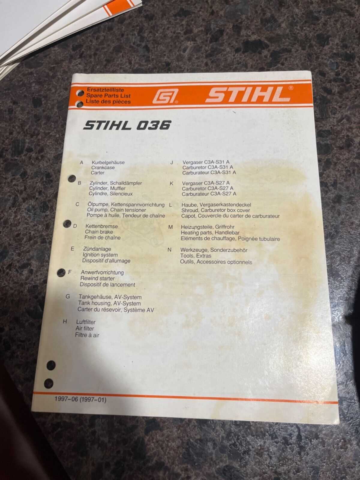 stihl 036 repair manual