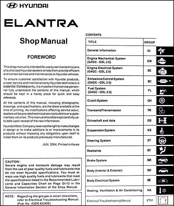 2005 hyundai elantra repair manual