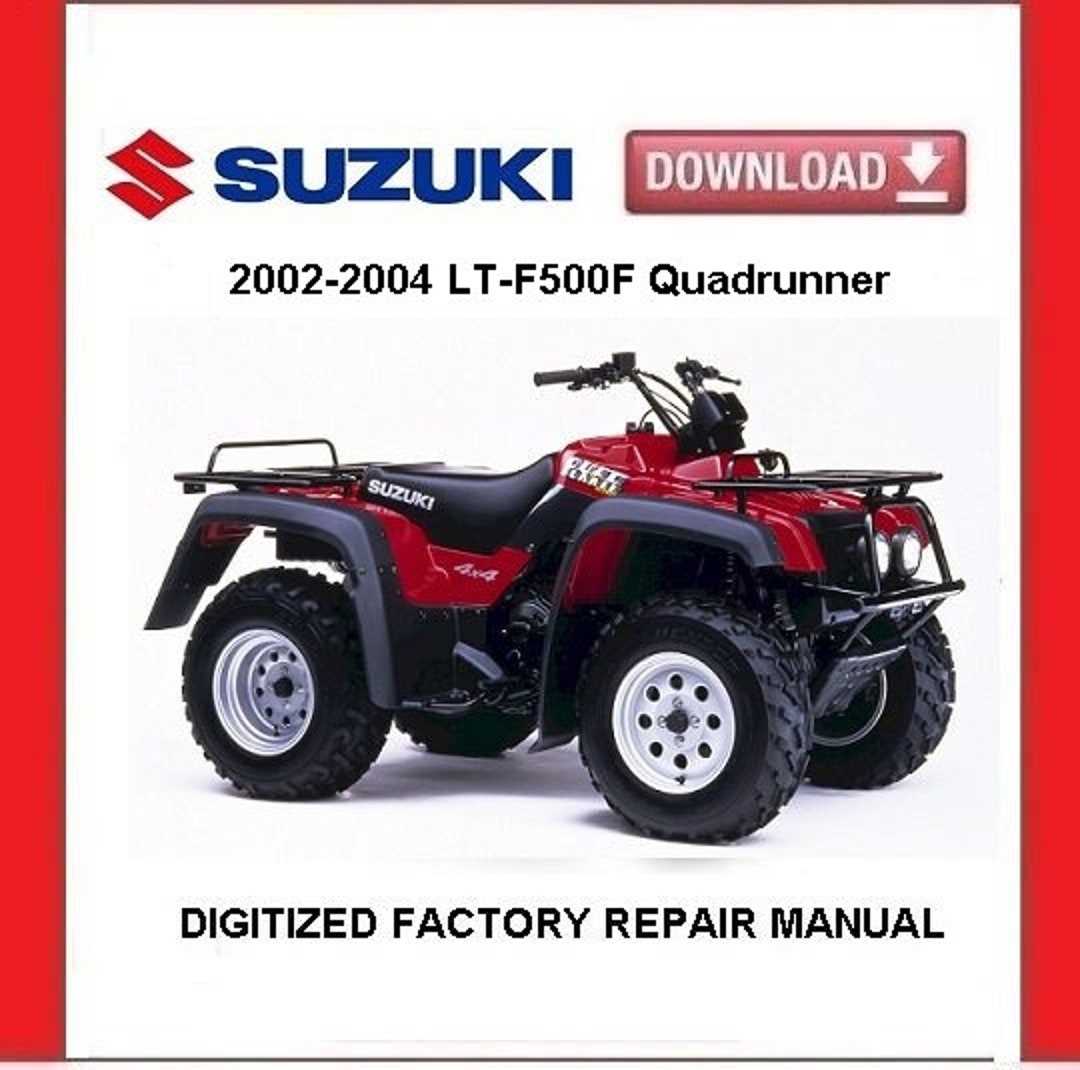 suzuki atv repair manuals