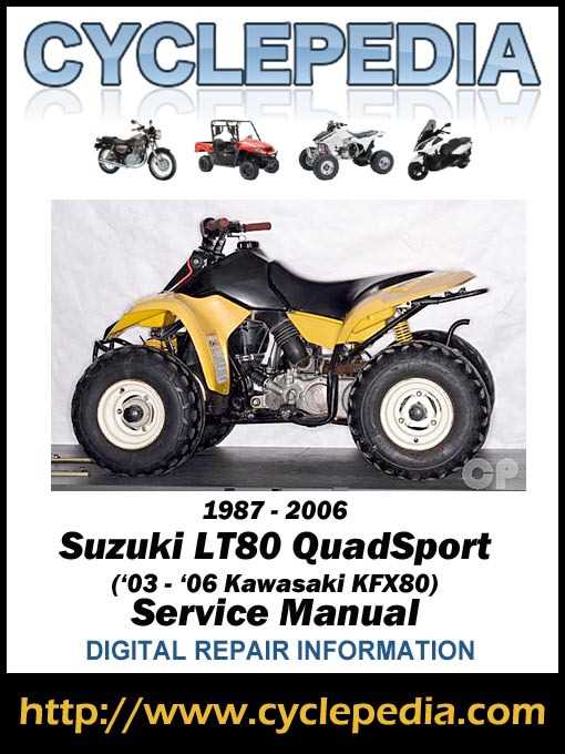 suzuki quadsport 80 repair manual