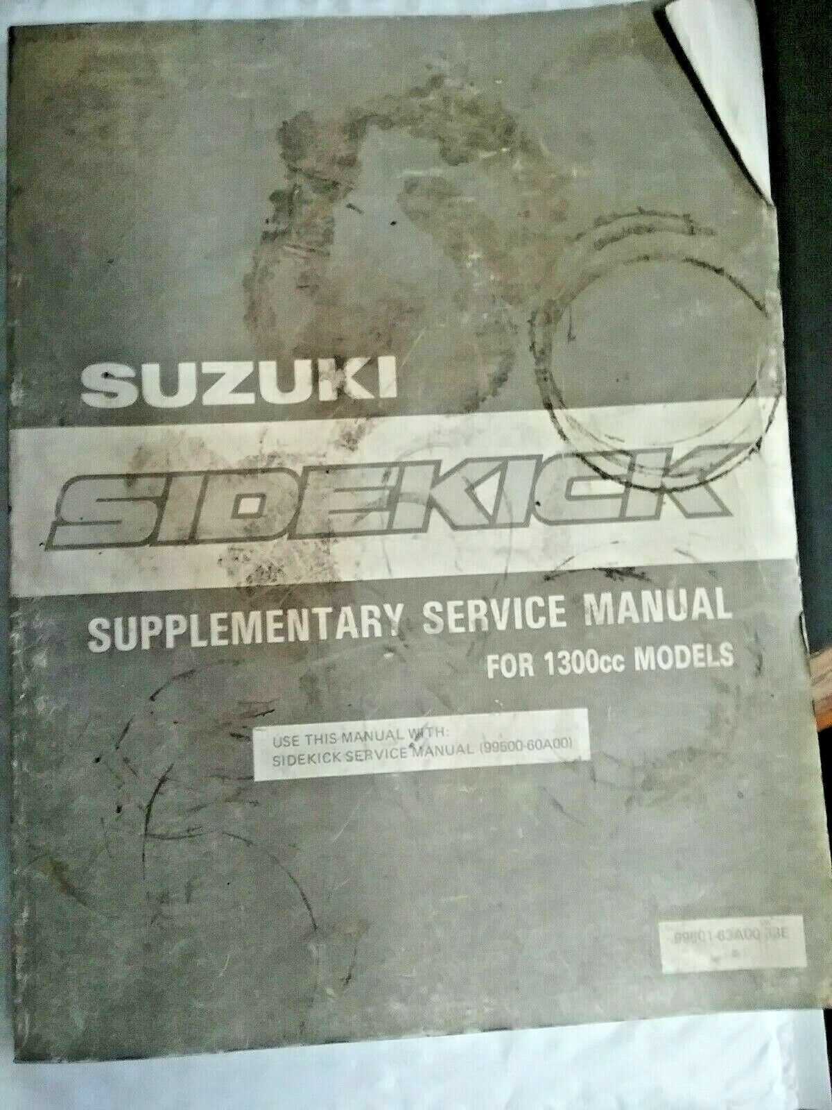 suzuki sidekick repair manual