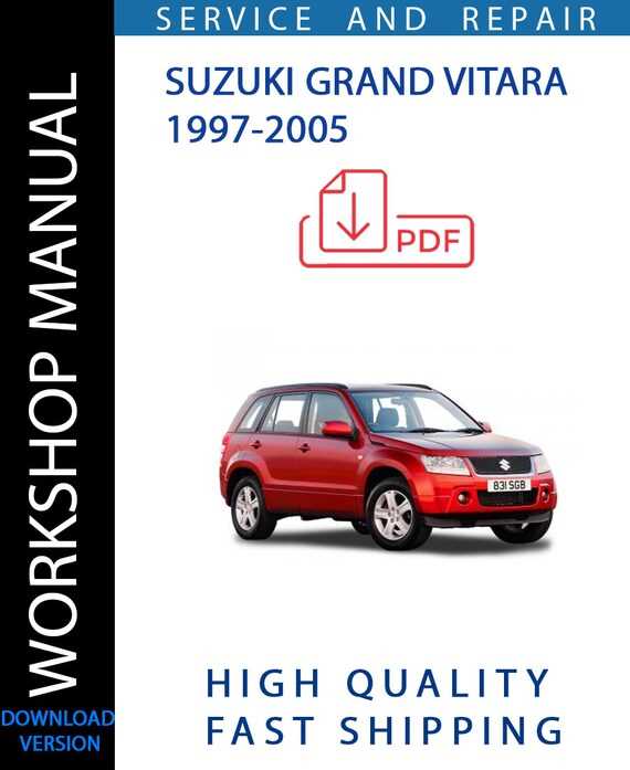 suzuki vitara repair manual