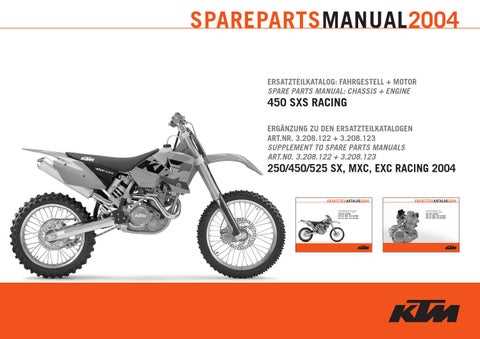 2004 ktm 450 exc repair manual