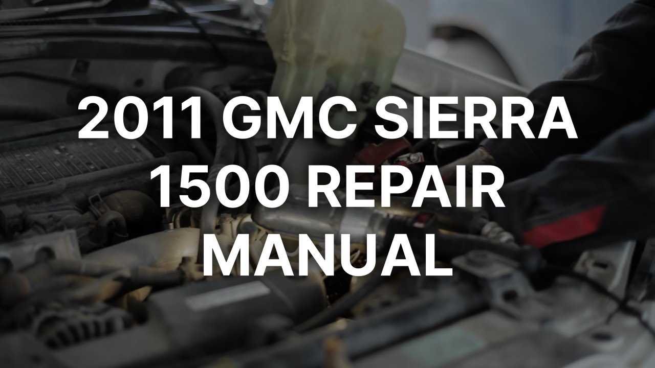 gmc sierra 1500 repair manual