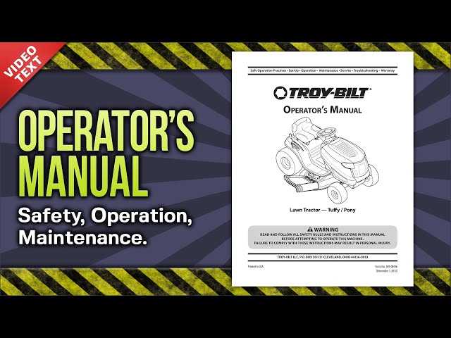 troy bilt riding lawn mower repair manual