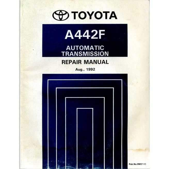 toyota 4af engine repair manual