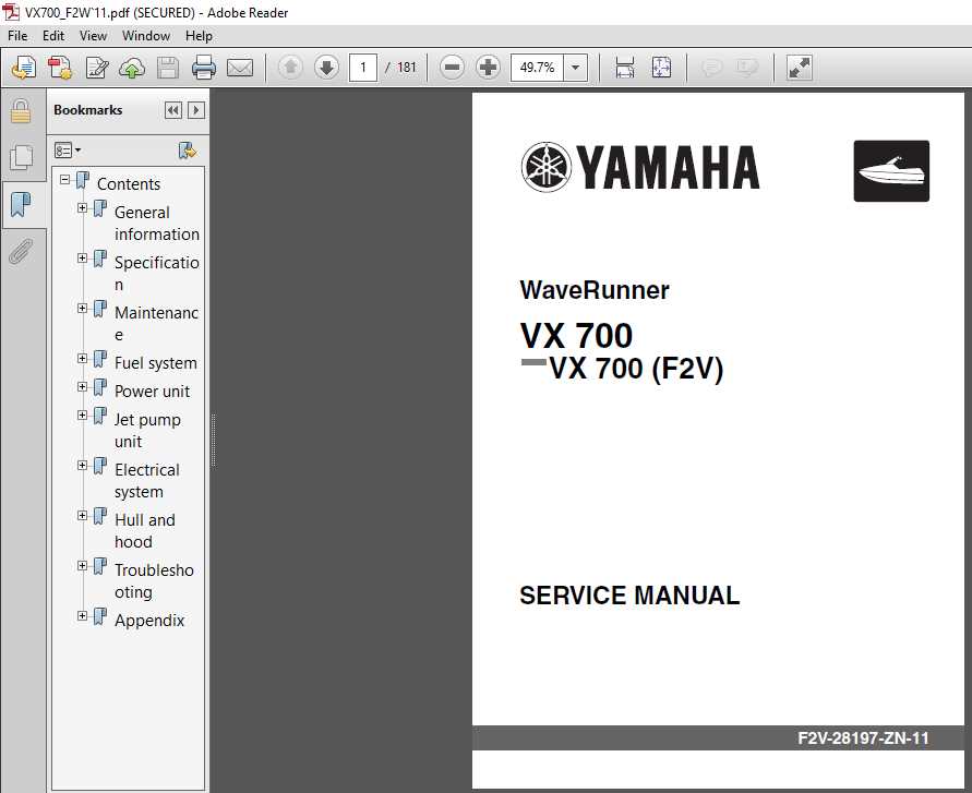 yamaha hull repair manual