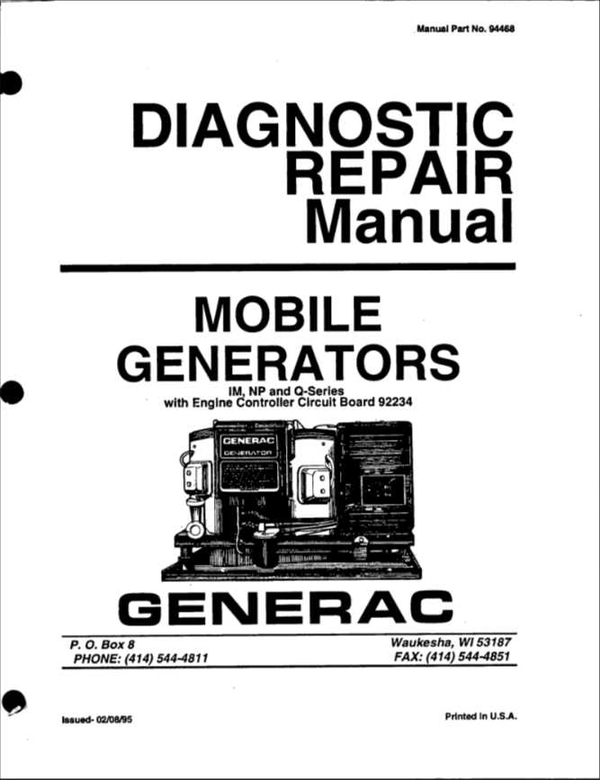 onan generator repair manual