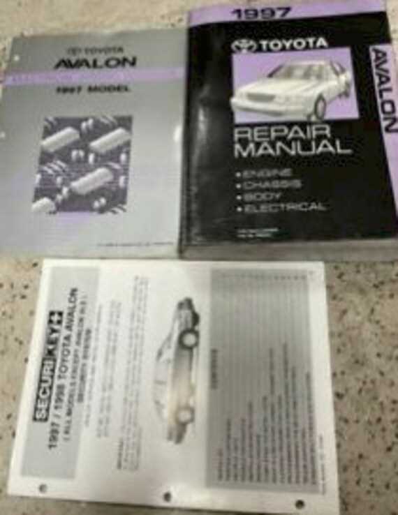 toyota avalon 1997 repair manual