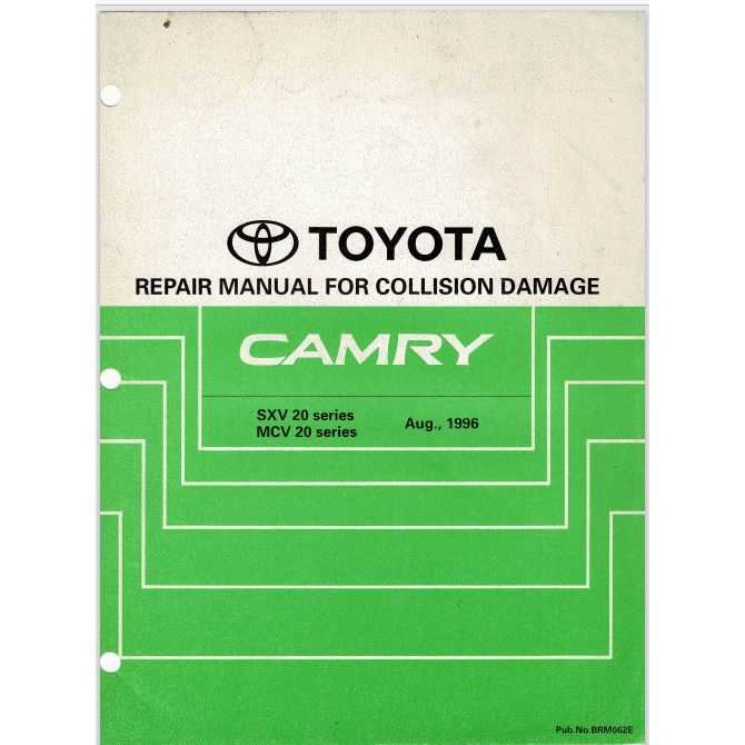 toyota collision repair manual